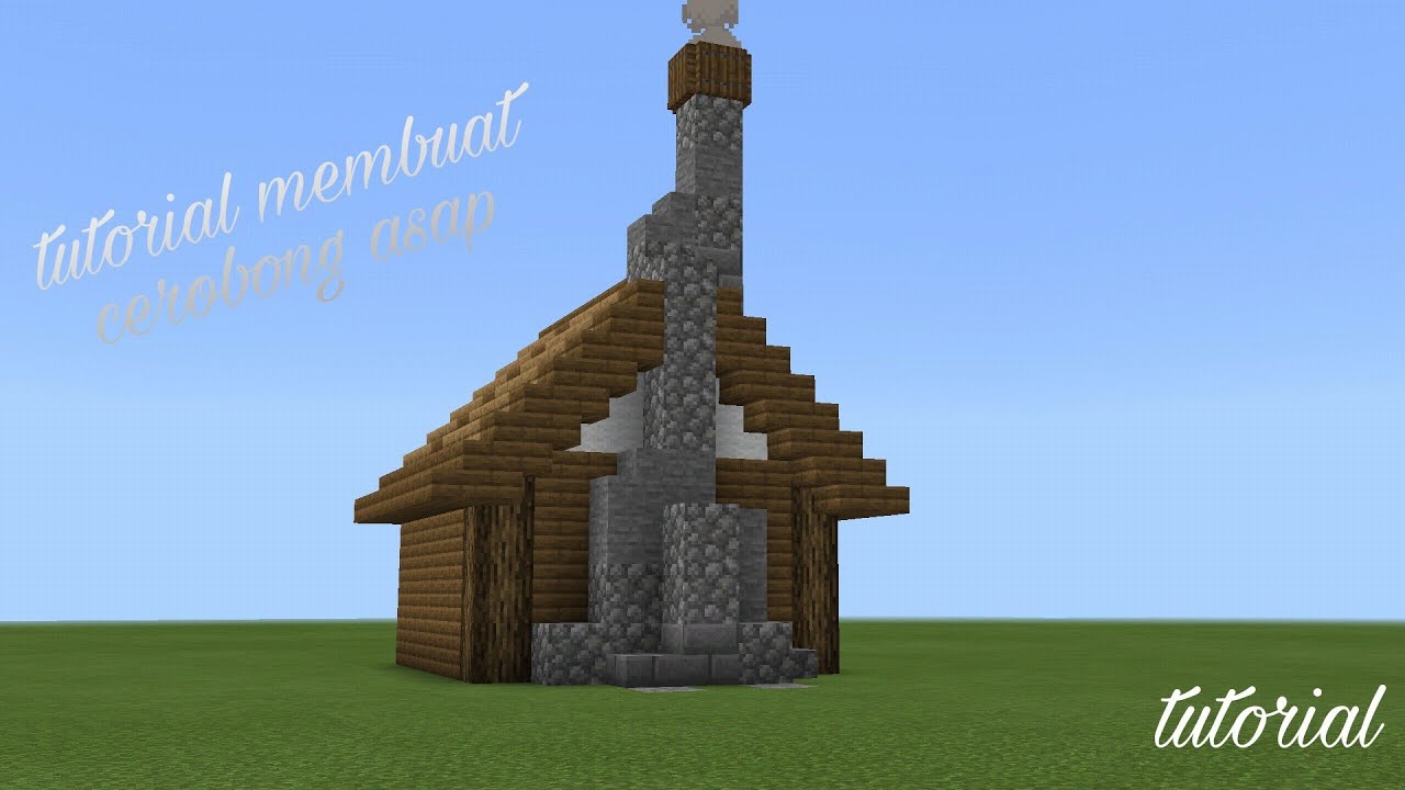 Minecraft : cara membuat cerobong asap !! - YouTube