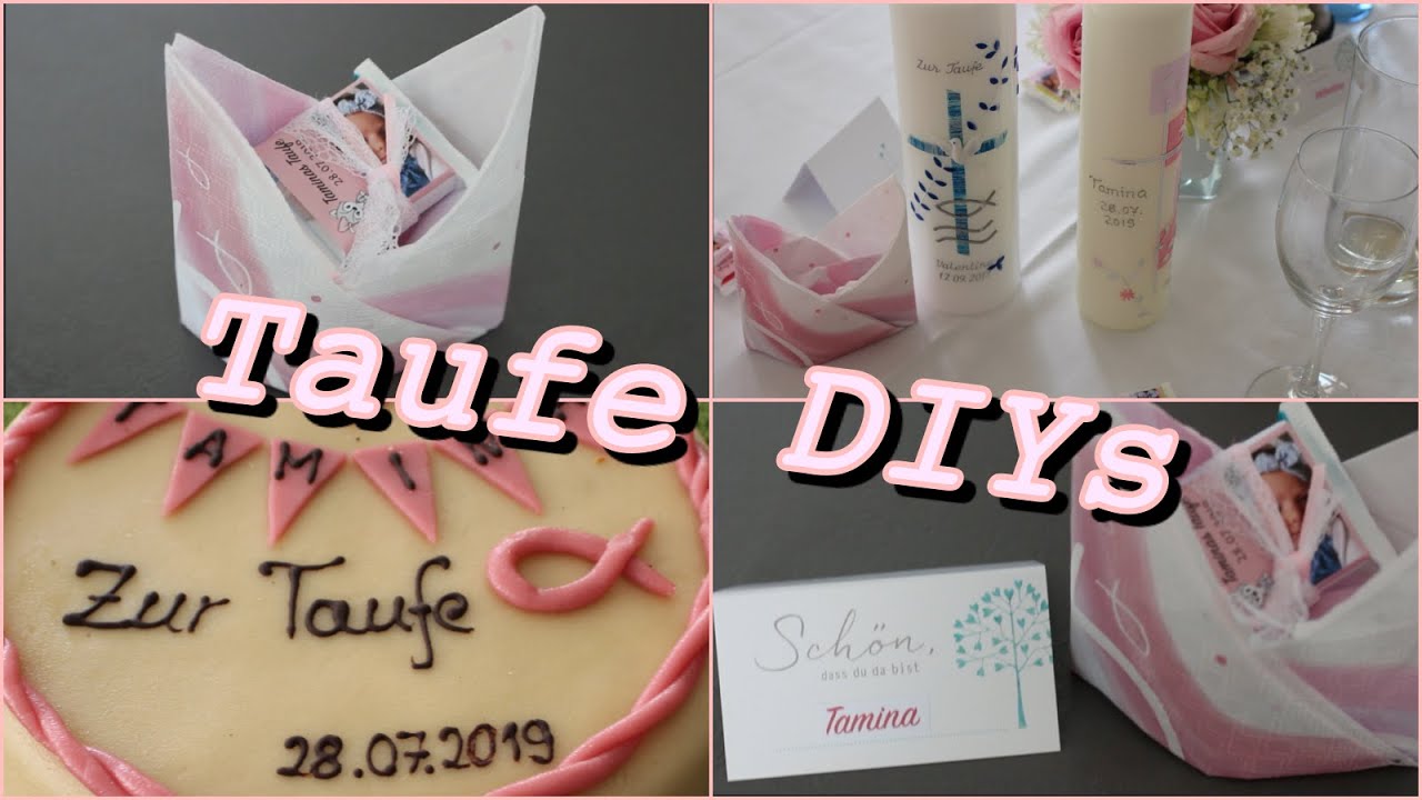 Die Taufe - DIY Servietten falten & Gastgeschenke