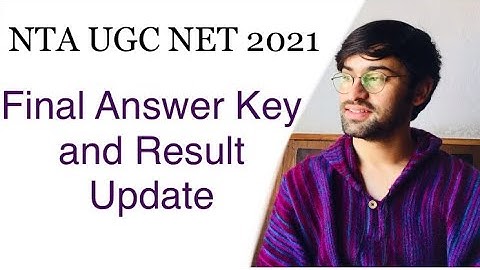 NTA UGC NET 2021 Final Answer Key and Result Update