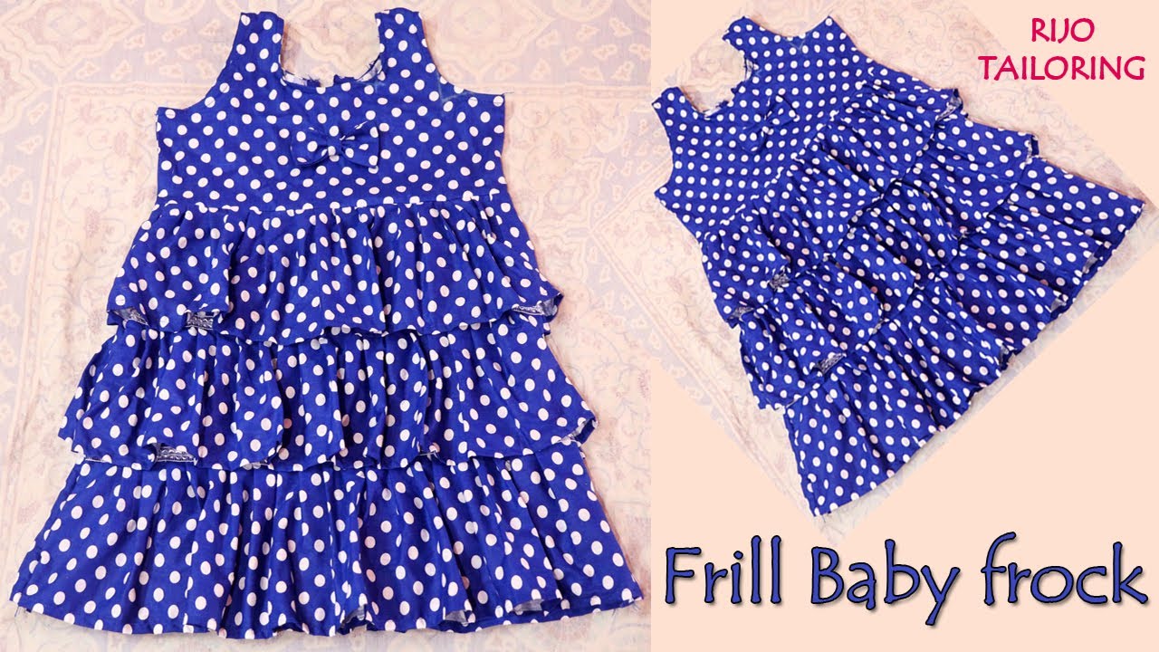 Umbrella Cut Baby Frock /Dress Cutting And Stitching With half Sleeves |  Baby Frock Cutting - YouTube