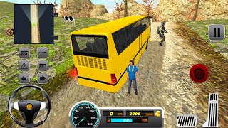 US Police Bus Mountain Driving Simulator - Android Gameplay screenshot 4