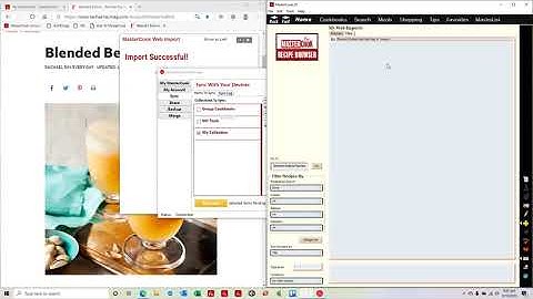 Recipe Web Import and Sync