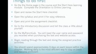 French 1010 Welcome Video