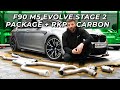 F90 M5 Evolve Stage 2 Package - Catless Downpipes   Remus Midpipe   ECU Tune - Exhaust Sound   Dragy