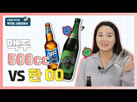남북한의 단어 차이 | 대동강 맥주🍺 한 잔 이렇게 주문하자!! | 북한말 사용설명서