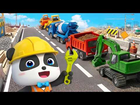 たすけて！はたらくくるま大集合！ショベルカー・ブルドーザー・クレーンしゃ | 赤ちゃんが喜ぶ歌 | 童謡 | アニメ | 動画 | ベビーバス| BabyBus