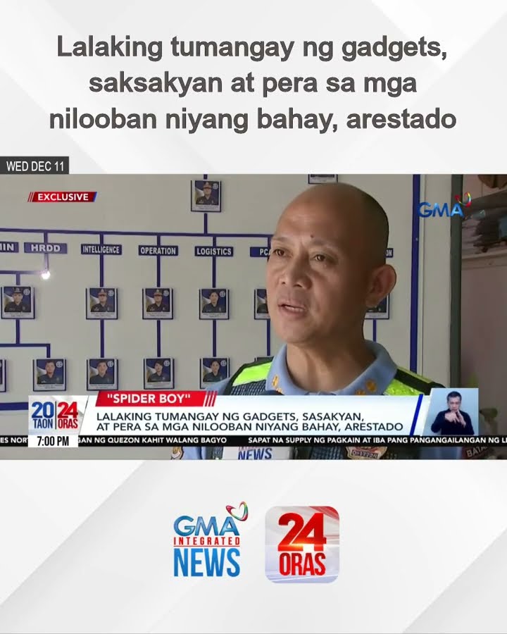 Lalaking tumangay ng gadgets, saksakyan at pera sa mga nilooban niyang bahay, arestado | 24 Oras