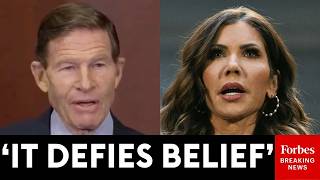 She Has No Credibility Left Richard Blumenthal Doubts Noems Ability To Work With Congress
