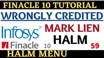 Finacle 10 Tutorial || HALM || How to mark lien || Learn and gain