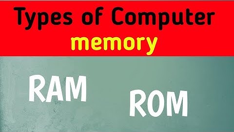 l types of computer memory l RAM l ROM l