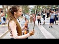 INCREDIBLE PEOPLES' REACTION | PINK - Just Give Me A Reason | Violin Cover - Karolina Protsenko