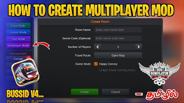 How To Create Multiplayer Mod Tamil | Bus Simulator Indonesia | Multiplayer Mod In Bussid #howto