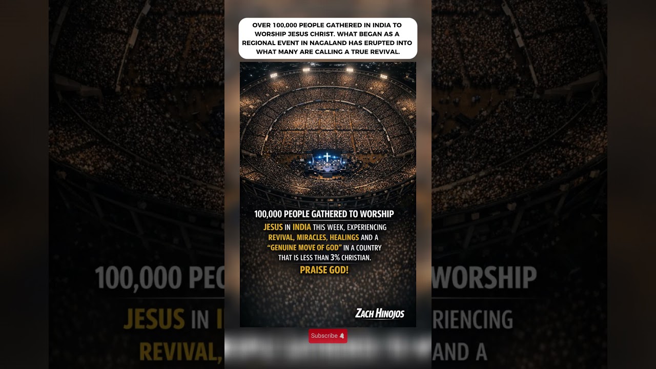 Over 100,000 People Gathered In India To Worship Jesus Christ 