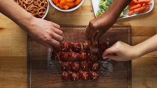 製氷皿で成形！BBQベーコンミートボール