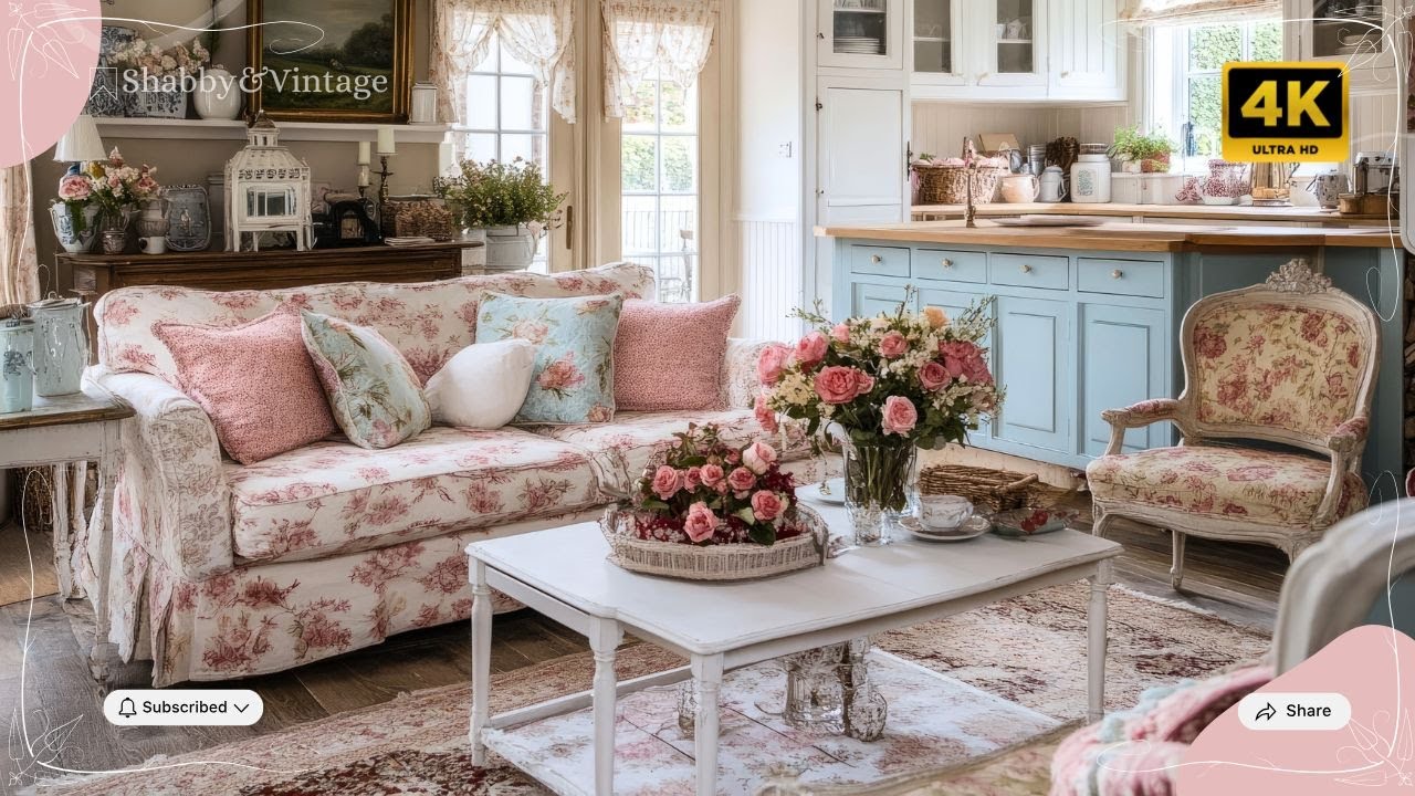 Элегантность винтажного коттеджа: бюджетный вариант декора для уютного английского загородного от...