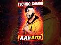 Techno Gamer Attitude Drawing 🔥🔥 | Epic Gamer Art Speed Drawing #Shorts #aaliarts #technogamerz