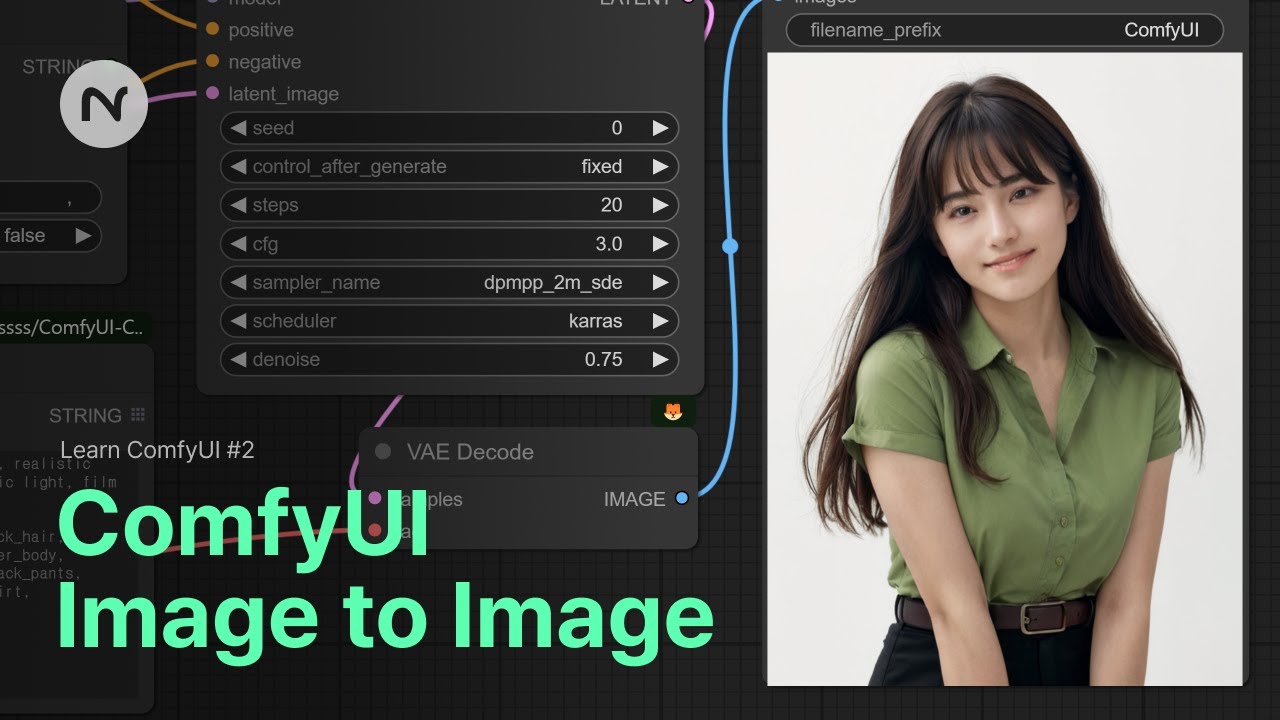 Beginner ComfyUI Tutorial - Part 2: Image to Image - YouTube