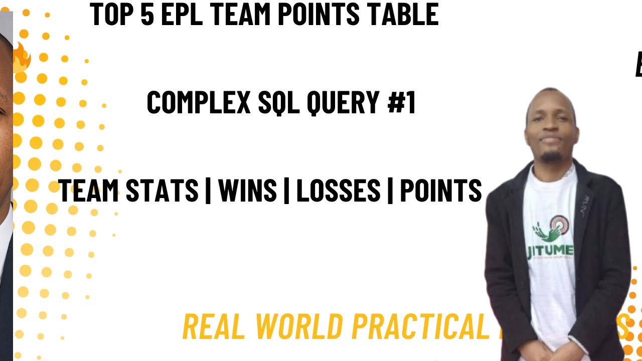 Complex SQL Query 1: Derive EPL Points Table from Match Results - YouTube