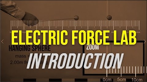 Electric Force Lab (Introduction)