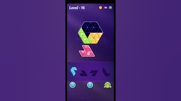 block triangle puzzle game level 16 #shorts