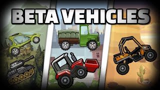 THE BETA VEHICLES OF HILL CLIMB RACING 2