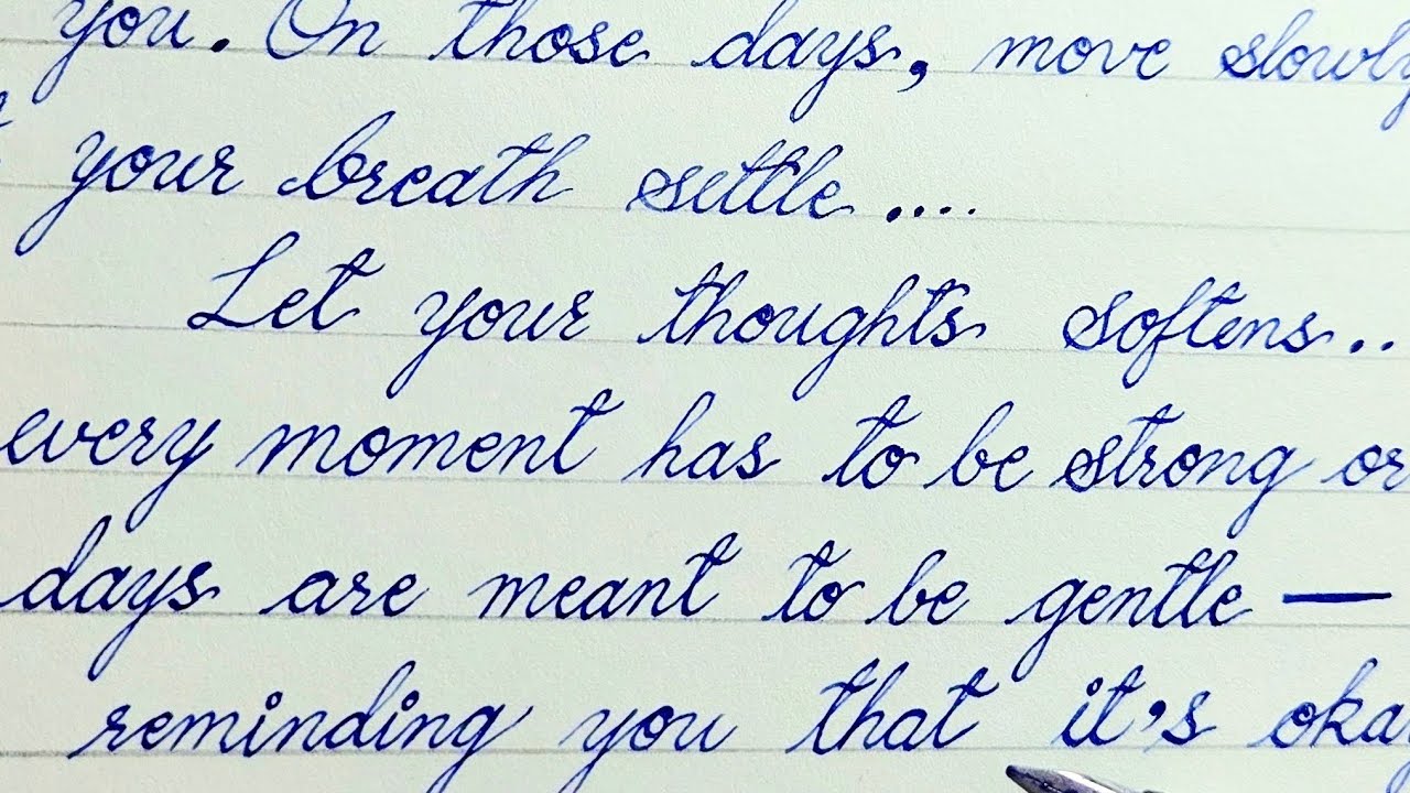 “Writing About Soft Days..🧘‍♀️| Calm Handwriting”