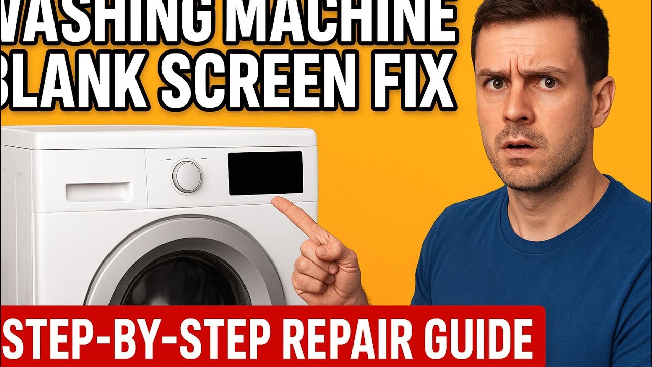 Washer Blank Screen Problem - Repair in Minutes. - YouTube