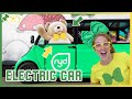 LARGE Teddy Bear in an Electric Car with Brecky Breck