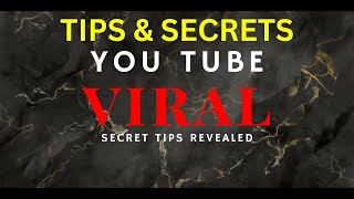 ✌️❤️ YouTube VIRAL | Secrets Revealed | APPLY NOW! 👍