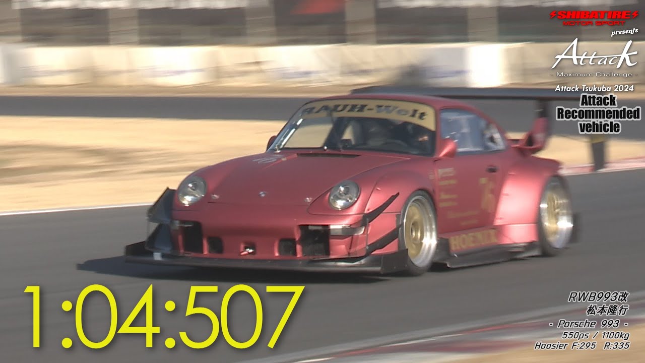 Shibatire presents Attack Tsukuba 2024 ：RWB993改/松本隆行[Porsche