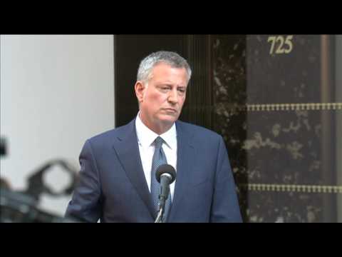 Mayor de Blasio Host Media Availability mayor de blasio children