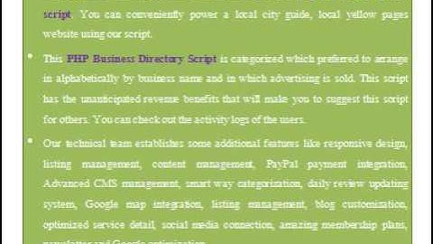 PHP Business Directory Script – i-Netsolution