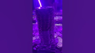 Satisfying Coin Pusher ASMR Sounds! QUARTER TOWER! #Shorts