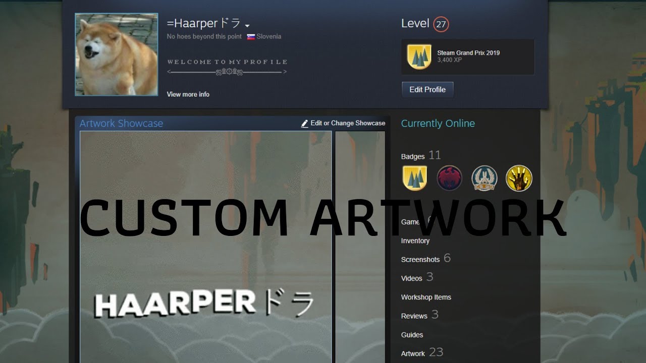 How To Make A Simple Animated Steam Artwork Profile 