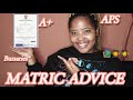 MATRIC ADVICE: how to do well in matric, preparing, exams, bursary, tips, experience!