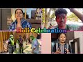 Holi with friends  family  princee went to yoyo honey singh holi party  vlog  abhishek singh