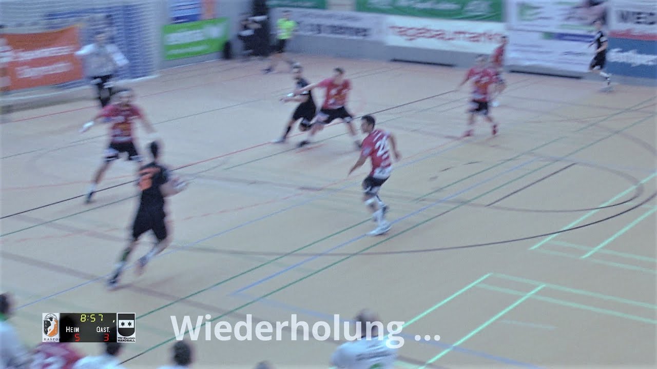 Handballregeln: Angriff (knapp) im Torraum