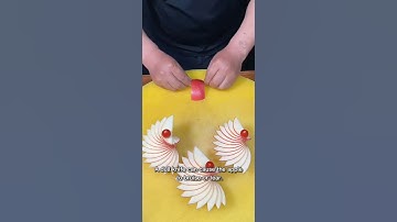 Mastering the Art of Cutting Apples #shorts #cuttingskills #apple