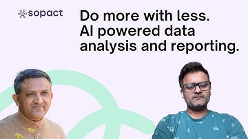 Do more with less. AI powered data analysis and reporting.