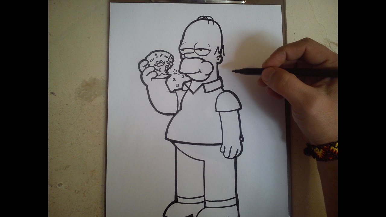 COMO DIBUJAR A HOMERO SIMPSON / how to draw homer simpson - thptnganamst.edu.vn