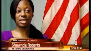 Local soldiers react to Bin Laden's death