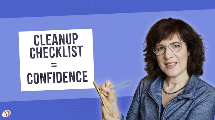 Using a cleanup checklist for successful QBO clean...