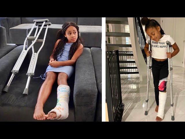 The Girl with a BROKEN LEG, the Full Movie | FamousTubeFamily class=