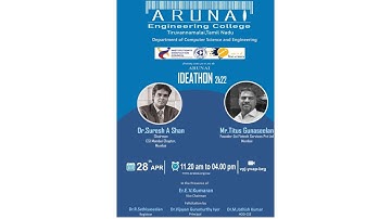 MHRD IIC | 1504 - ARUNAI ENGINEERING COLLEGE | DEPARTMENT OF CSE | IDEATHON - 2.0 | TIRUVANNAMALAI
