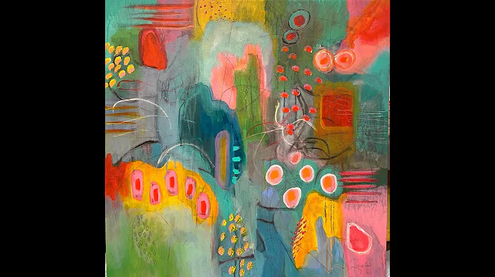CREATING ABSTRACT ART/ My First Intuitive Painting...
