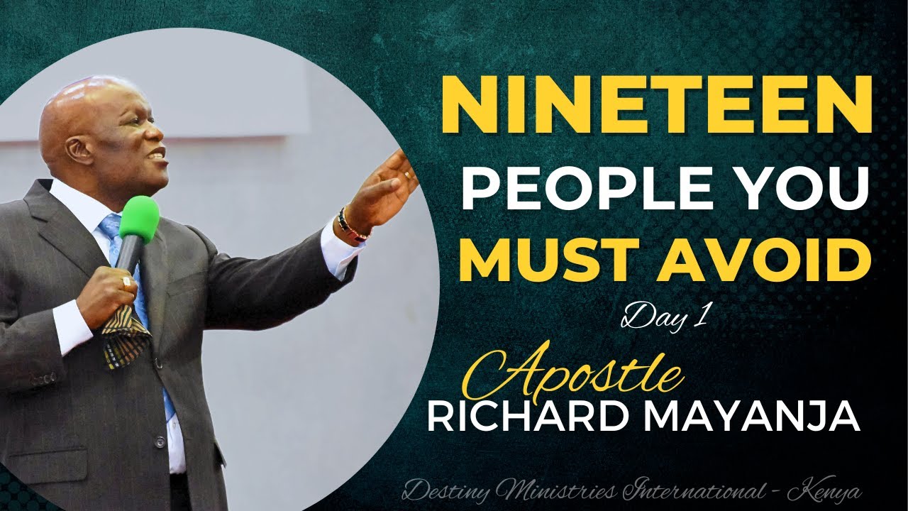 NINETEEN PEOPLE YOU MUST AVOID  APOSTLE RICHARD MAYANJA  THE 2023 NOVEMBER CONFERENCE  DAY 1