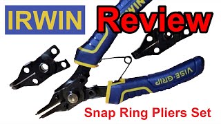 Snap Ring Pliers Set - IRWIN | Retaining Ring | Combination Internal &amp; External | Unboxing | Review