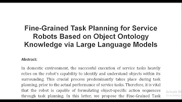 Fine Grained Task Planning for Service Robots Based on Object Ontology Knowledge via Large Language