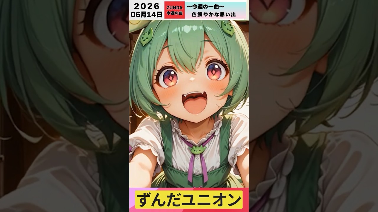 今週の一曲「色鮮やかな思い出」🌈✨ (2026/06/14) #108 大滝詠一「君は天然色」 #ずんだもん #歌ってみた #アカペラ #ずんだ 🍡 #大滝詠一