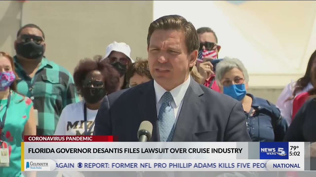 Florida Gov. Desantis files lawsuit over cruise industry